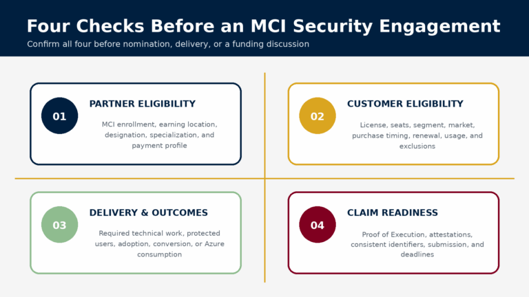 MCI security incentives